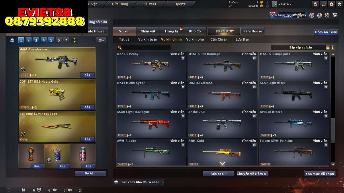 shop acc cf uy tin gia re